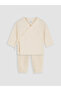 Esvab • Modern & Distinctive Double-Breasted Roba Collar Baby Girl Hospital Set - 2