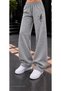 Women's Butterfly Figure Printed Sweatpants - Loose Fit Comfortable Cut Two-Thread Sports Trousers