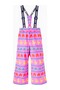 Printed Children's Ski Overalls Pink