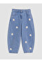 Esvab • Modern & Distinctive Floral Embroidered Barrel Fit Girls' Jean Pants - 3