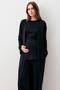 Long Sleeve Flexible Viscose Maternity Dressing Gown Pajama Set - 7