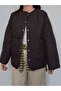 Hakim Collar Snap Fastener Quilted Coat - 3