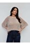 Sparkling Openwork Knitted Sweater - 4