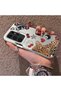 Samsung Galaxy S23 Ultra Compatible Leopard Pattern Cheetah Red Lip Cherry Mix Phone Case - 2