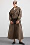 Shawl Collar Side Buckle Crop Jacket Vi̇zon 8294 - 3