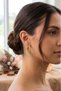 Xuping Steel Earrings with a Glittering Multi-Ring Look, Non-Tarnishing Steel Earrings - 4