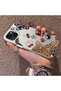 iPhone 15 Plus/14 Plus Compatible Leopard Pattern Cheetah Red Lip Cherry Mix Phone Case - 2
