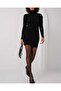 15797 Turtleneck Knitwear Dress - Black - 3