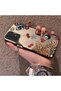 Samsung Galaxy A04S Compatible Leopard Pattern Cheetah Red Lip Cherry Mix Phone Case - 2
