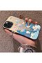 iPhone 14 Pro Compatible Submarine World Cartoon Cat Printed Phone Case Shock Absorption - 2