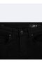 Wanda Mid Slim Fit Mid Waist Black Jean Pants - 3