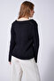 V-Neck Basic Knitwear Sweater Black