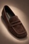 Dori̇an Hidden Heeled Leather Blunt Toe Casual Women's Loafer Moccasin Shoes