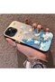 iPhone 15 Plus/14 Plus Compatible Submarine World Cartoon Cat Printed Phone Case Shock Absorption - 2