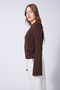 V-Neck Basic Knitwear Sweater Brown - 2