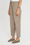 Women's Pleated Front Carrot Cut Casual Pants - 2