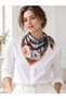 Satensi Square Shawl Women's Brick Color - 5