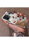 Oppo Reno 14F Compatible Leopard Pattern Cheetah Red Lip Cherry Mix Phone Case - 2