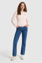 Women's Powder Pink Basic Sweater 50327575-Vr050 - 4
