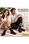 Unisex Black Socks with White Stripes Set of 9 Long Socks Daily Sports College Style Comfortable Women's Men's Socks - 7