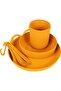 Delta Camp Set (Bowl, Plate, Mug, Cutlery), Orange, One Size