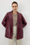 Leather Blazer Jacket - 4