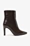 Lilith Brown Leather Women's Heeled Boots
