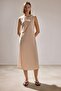 Sleeveless Bicycle Neck Lining Dress
