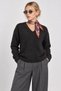 V-Neck Oversize Knitwear Sweater 4289 Lki̇0061 Anthracite