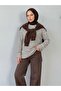 Striped Oysho Tunic-Brown