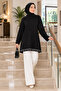 Sequin Embellished, Detailed Accessory, Suitable for Sizes 36-48, 85cm Length, Casual Evening Dress Tunic. - 4