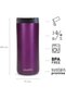 Leak-Lock™ Thermavac Stainless Steel Mug 0.35L Purple – Leakproof | Double Wall Vacuum Insulated Cup | Keeps Hot for 3 Hours | BPA-Free Reusable Travel Mug | Dishwasher Safe - 3