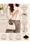 Imported Quilted Fabric Women's Hand and Shoulder Bag - 8
