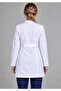 Women's Teacher's Judge Collar Long Sleeve Long Length White Coat – Digital Printed, Suitable for Meb Code - 3