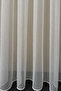 1-3 Regular Pleated Glittery Ulak Model Chain Striped Off-White Tulle Curtain - 4