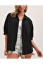    20213 Oversize Short Sleeve Basic Shirt - Black
