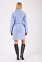 Light Blue Oversize Cashmere Coat - 4