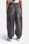 Women's 4W6-14 Ballon Fit Buttoned Leg Loose Fit Denim Jeans - 8