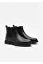 Fur Boots with Zipper & Ties, Cold & Water Resistant, Black Non-Slip Sole Winter Boots - 3