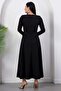 Degaje Collar Waist Buckle Long Sleeve Dress Grs4174 - 7