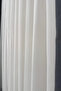 1-3 Regular Pleated Glittery Bamboo Off-White Tulle Curtain - 3
