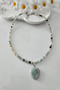 Certified 4 mm Amazonite, Heart Natural Stone Necklace - 3