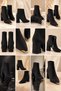 Westra Metal Toe Detailed Zippered Pointed Toe Thick Heeled Women's Boots - 5