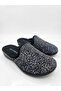 Women's Leopard Patterned Fabric Comfortable House Slippers - 4