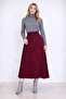 Women's Belt-Detail Woven Skirt