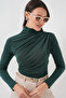 925 Drawstring Detailed Sandy Blouse - Emerald Green - 3