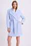 Light Blue Cashmere Coat - 3