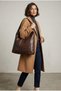 Women's Suede Large Size Shoulder and Tote Bag - Large Volume University Bag