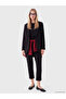Esvab • Modern & Distinctive Women's Trousers with Zipper at the Waist - 2