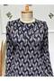 Women's New Season Combed Cotton Collar Patterned Mother's Dress - 3